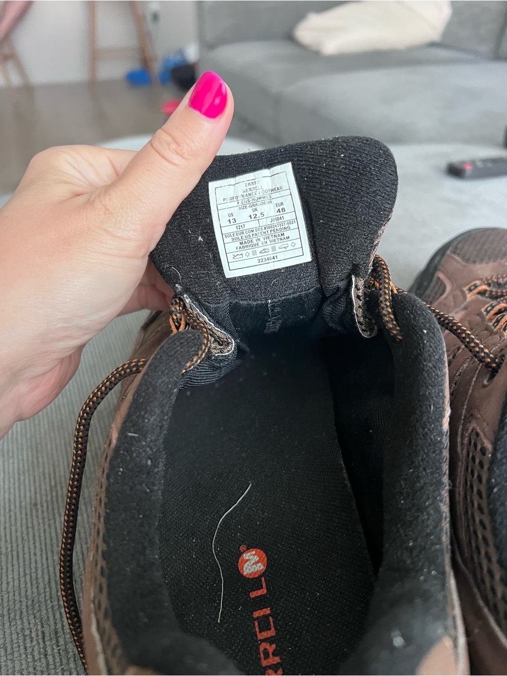 Men's Moab 3 GORE-TEX size 13, hiking merrell - Picture 5 of 9